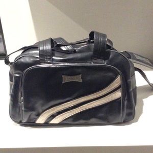 lonsdale leather duffle bag